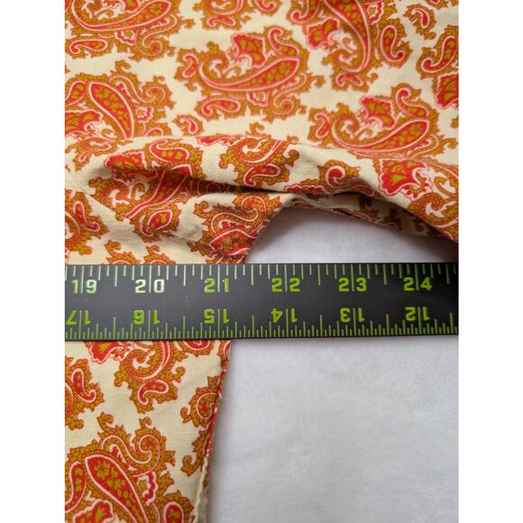 Pennleigh Club 333 Mens Short Sleeve Button Down Shirt M Red Paisley WT Grant Co - Picture 4 of 6